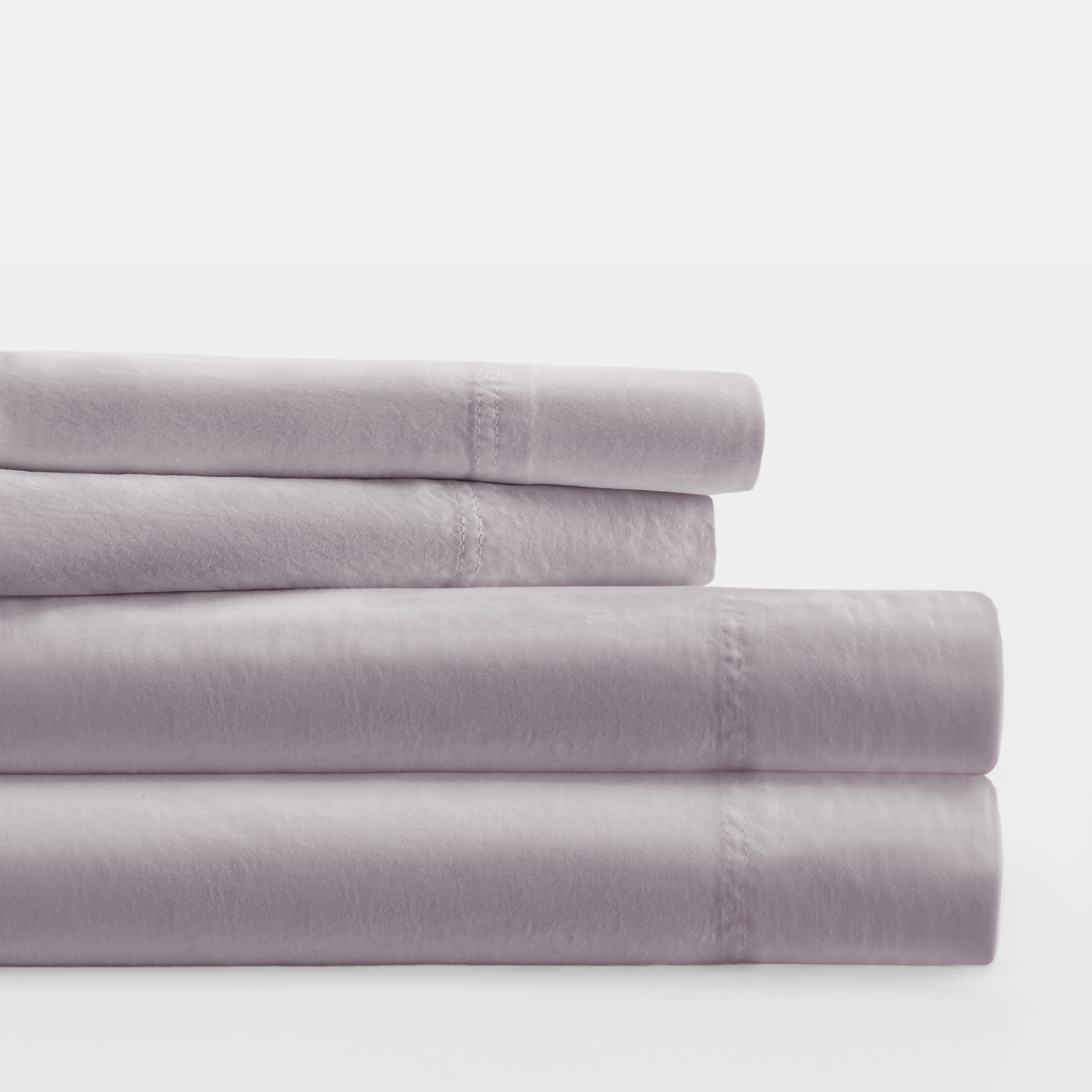 Noble Linens 300 Thread Count 4 Piece Cotton Sheet Set in Mauve ,Twin