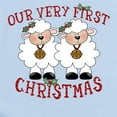 thumbnail image 2 of CafePress - First Christmas Twin Lambs Infant Bodysuit - Baby Light Bodysuit, Size Newborn - 24 Months, 2 of 4