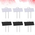 thumbnail image 4 of 6pcs Metal Plant Label Stainless Steel Placard Gardening Pot Labels Flower Arrangement Sign for Home Garden Balcony Shop (White and Black 3pcs for Eac, 4 of 4