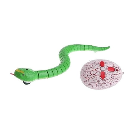 

FashionClubs RC Realistic Snake Toy - Fast Moving Infrared Remote Control Rattlesnake USB Charge Orange - Prank For Kids