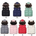 thumbnail image 5 of GYRATEDREAM Toddler Boys Girls Hooded Puffer Vest Padded Warm Winter Jacket Sleeveless Bear Ears Zipper Up Coat with Pocket 1-6Y, 5 of 5