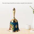 thumbnail image 3 of Retro Style Call Bell, Alloy Material Hand Bell With Rounded Handle, Clear Sound For Training Pets, Waking Families, Signaling Students, 3 of 8