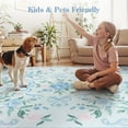 thumbnail image 6 of Wonnitar Floral 5'x 7' Area Rug for Nursery, Cute Bow Accent Rugs for Kids Room, Washable Non Slip Soft Low Pile for Bedroom, Playroom, Living Room, Vanity, Blue, 6 of 8