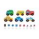 thumbnail image 1 of Juego de coches, coches de juguete pequeños, recuerdos de fiesta, juego de señales de tráfico de madera, señales de tráfico de madera, juego de coches, 1 of 8