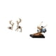 thumbnail image 5 of Estatua de bailarina de ballet de reno, adorno de ciervo sentado de pie, figura de bailarina, regalo para niñas, decoración del hogar para sala de est, 5 of 8