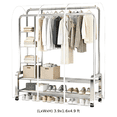 thumbnail image 3 of 4 ft Transparent Clothes Garment Rail Cover, Clear Protective Zip Over for Coat Racks, 59.1 in Height, Plastic Closet Organizer, Dustproof, Waterproof, Space Saving, Easy Access, 3 of 8