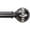 Antique Nickel, variant on Curtain Rods for Windows 18 to 144 Inch,Adjustable Heavy Duty Metal 1 Inch Decorative Blackout Drapery Rods with Round Ball Bead Finials