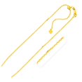thumbnail image 1 of Sterling Silver Rose Finish Adjustable Cable Chain (1.80 mm) -22", 1 of 1