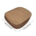 thumbnail image 3 of CxhicLuv Car Seat Cushion, Auto Polyester Pad, 47.5x46.5cm All-Season Fully Enclosed, Car Comfort Accessories, Breathable Support for Drivers, Passengers, Coffee, 3 of 6