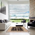 thumbnail image 7 of Ahgly Company Machine Washable Indoor Square Industrial Modern Bakers Brown Area Rugs, 4' Square, 7 of 7