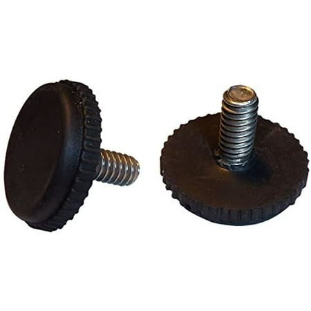 

Stainless Steel -Screw in Feet Glide Leveler for Patio Furniture | Black | Quantity of 16 (1/4 -20 Thread)