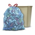Glad Tall Kitchen Trash Bags, 13 Gallon, 45 Bags (Blue Recycling)