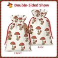 thumbnail image 2 of Pofeuu Mushroom Print Burlap Bags with Drawstrings Drawstring Gift Bags Pouch Bag for Thankgiving Birthday Party Gift Wrapping Treats and Party Favors-Small, 2 of 9