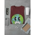 thumbnail image 3 of Toon Style Worried World T-Shirt Men -Image by Shutterstock, Male x-Large, 3 of 4