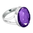 thumbnail image 3 of 925 Sterling Silver Women Jewelry Amethyst Quartz Ring, 3 of 9