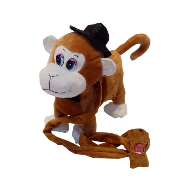 Juguete electrónico de interacción para mascotas, camina, animal de peluche para pequeños, caminar a lo largo de los , marrón Hugo Juguetes de peluche parlantes