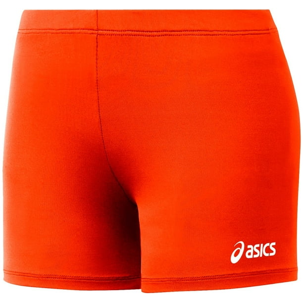 ASICS Women's 4? Court Short Volleyball Shorts (Orange, M) Walmart