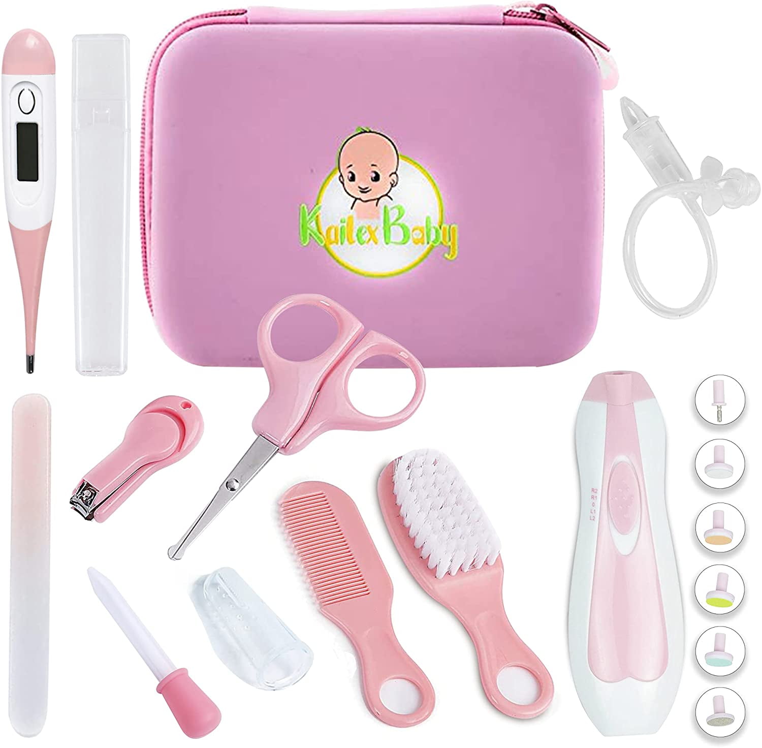 KAILEXBABY 18in1 Baby Health Care and Grooming Kit with Electric Nail