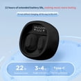 thumbnail image 4 of Wireless Bluetooth 5.3 Ultra Lightweight Earbuds,In Ear Immersive Sound Headphones,Built-in Microphone,IPX4 Waterproof,Low Latency,Touch Control,Single/Twin Mode,LED Display Charging Case Headphones, 4 of 8