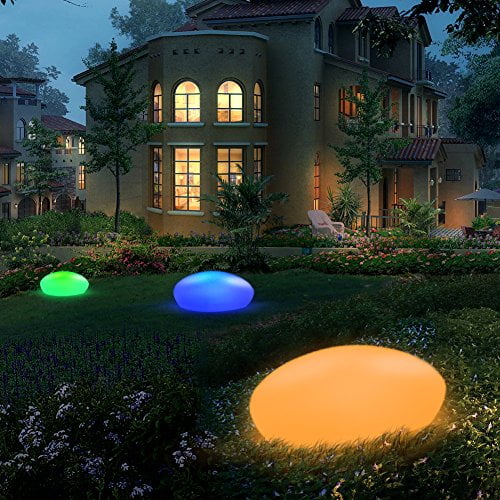 Blibly Solar Garden Lights Outdoor Glow Cobblestone Shape Lamp Garden Decor Light White Rgb Lights Waterproof Landscape Night Lights For Lawn Patio Path Walmart Com Walmart Com