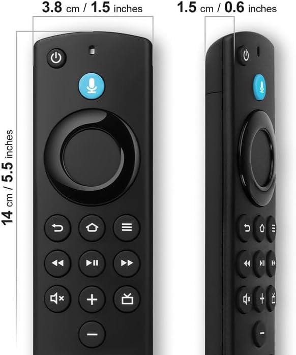 Replacement Firestick Remote Compatible with Fire-Series TVs Stick & Cube, TV Stick Lite/HD/4K(1st/2nd Gen), 3rd Gen Smart TV, for Stick 4K Max 1st Gen & TVs Cube(1st/2nd/3rd Gen)