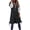 Black, variant on Women's down vest long sleeveless jacket down packable hooded lightweight coat