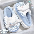 thumbnail image 1 of Pantuflas de algodón Sanrio Hello Kitty Kuromi Cinnamoroll con dibujos animados, bonitas zapatillas de invierno para el interior del hogar, suela gruesa, zapatos de algodón que mantienen el calor, 1 of 2