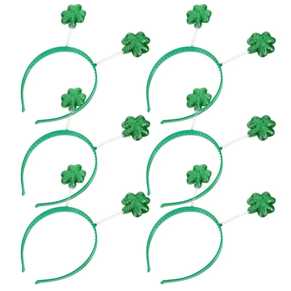 PBPBOX St Pattys Day Headbands Green 6 Pcs