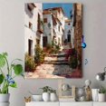thumbnail image 4 of Mediterranean Cafe Street Canvas Print Balcony Home Wall Art Decor, 4 of 8