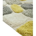 thumbnail image 2 of Chesapeake Plush Pebble Pattern White & Gray Polyester Bath Rug Set, 20" x 32", (2 Count), 2 of 6