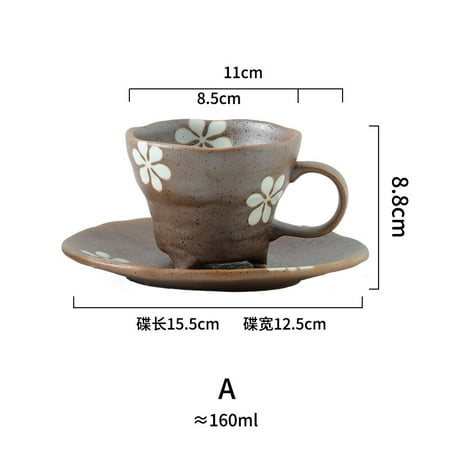 

˚250ml Ceramic Coffee Cup Set Travel Cup Latte Milk Tea Mug Creative Tea Cup Party Lady Valentine s Day Anniversary Gift