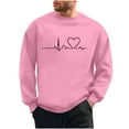 thumbnail image 3 of Xdegoge Valentines Day Sweatshirt for Men Playful Love Heart Graphic Crewneck Pullover Causal Loose Long Sleeve Valentine Top, 3 of 7