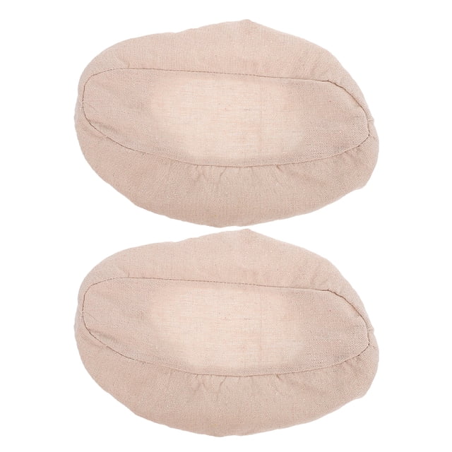 BRIGHTFUFU 2 piezas de cestas de fermentación de pan con forro de tela de ratán natural, cestas de masa madre para hornear, forro de tela, suministros para hornear pan, beige
