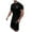 Black, variant on kamemir Mens 2 Piece Outfits Mens 2 Pieces Summer Outfits Trendy Short Sleeve Crewneck T-shirt and Drawstring Shorts Set Big and Tall Casual Sport Suit(Black,XL)