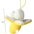 thumbnail image 4 of Jinshining 4 piezas amarillo lindo relleno forma de plátano muñeca de dibujos animados PP algodón suave muñeca colgante de felpa regalo de cumpleaños para decoración 1.97 pulgadas animales de peluche, 4 of 5