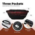 thumbnail image 4 of Naloa Red Glitter1 Print Running Belts for Men Women,Running Fanny Pack with 2-Zipper Pockets,Waterproof Waist Pack for Travel Hiking Running Outdoor Sports, 4 of 8