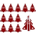 thumbnail image 1 of Cubiertos de Navidad, Fieltro navideño rojo, Cubiertos con forma de árbol de Navidad, Cuchillo y tenedor, Vajilla, Cuchara, Bolsa de toallas, Mesa decorativa, Boda, Fiesta de Navidad, 1 of 7