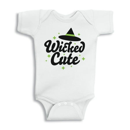 

Wicked Cute Baby Onesie Infant One Piece Bodysuit White 6 Months