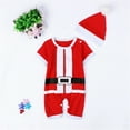 thumbnail image 6 of KVPLBQFD Christmas Toddler Outfit Little Girl Clothes Size 7-8 Boy Clothes 6-9 Months Baby Clothes Boy 3-6 Months Newborn Girl Outfits Vacation, Red 0-3 Months, 6 of 9