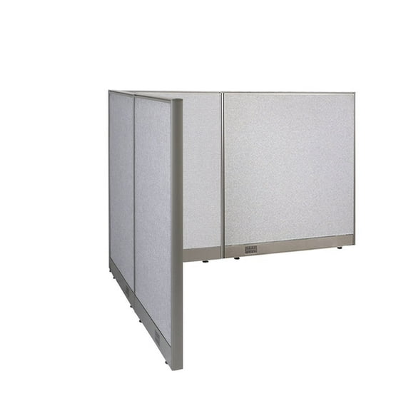 GOF L-shaped Freestanding Office Partition, Room Divider, Privacy Screen, Workstation Cubicle (60”D x 78”W x 48”H)