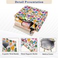 thumbnail image 3 of FORMRS Womens Corduroy Tote Bag Crossbody Shoulder Purse Handbag with Detachable Strap, Colorful Abstract Flowers, 3 of 7