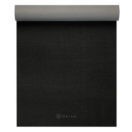 Gaiam 2-Color Yoga Mat, Granite Storm, 3mm