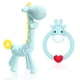 thumbnail image 1 of Juego de 2 mordedores de silicona TitaCare sin BPA con forma de jirafa para bebés de 3 meses, con estuche de almacenamiento, para aliviar el dolor de las encías (verde), 1 of 5
