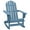 Blue, variant on VidaXL Solid Print Solid Fir Wood Outdoor Weather Resistant Rocking Chair, Yellow