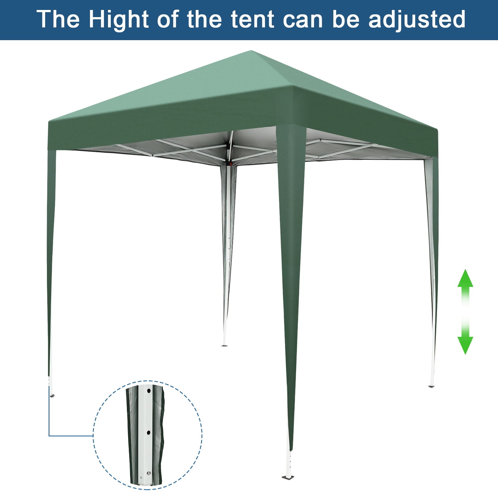 SalonMore Pop up 6.56'x6.56' Folding Tent Waterproof Folding Tent Green