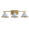 thumbnail image 6 of JONATHAN Y Yvette 3-Light 25" Metal Vanity Wall Light, White/Gold, 6 of 8