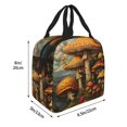 thumbnail image 2 of Yiaed Vintage Cloud Mushroom Print Insulated Lunch Bag Reusable Cute Tote Lunch Box, Leakproof Cooler Lunch Bags for Work Office Travel School Picnic, 2 of 5
