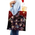 thumbnail image 4 of Dream SMP Bolso de tela con estampado de lienzo para mujer, bolsa de compras reutilizable y estética, con cremallera interior, regalo para mujer,40*45cm., 4 of 6