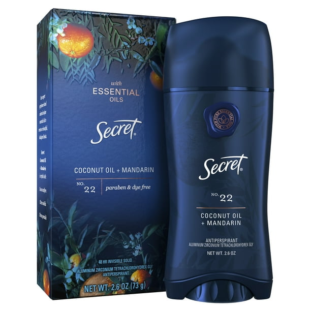 Secret Antiperspirant Deodorant with Essential Oils Coconut Oil M arin