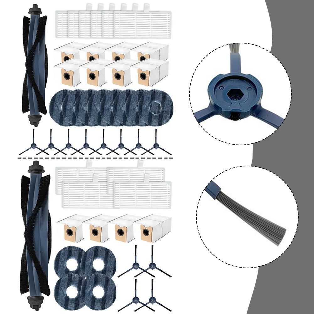 Main Side Brush Filter Mop Cloth Dust Bag Kit For eufy Robot vacuum for Omni C20